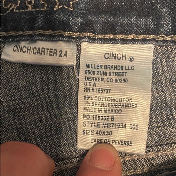 Cinch 40X30 Men's Blue Jeans - Picture 8 of 8